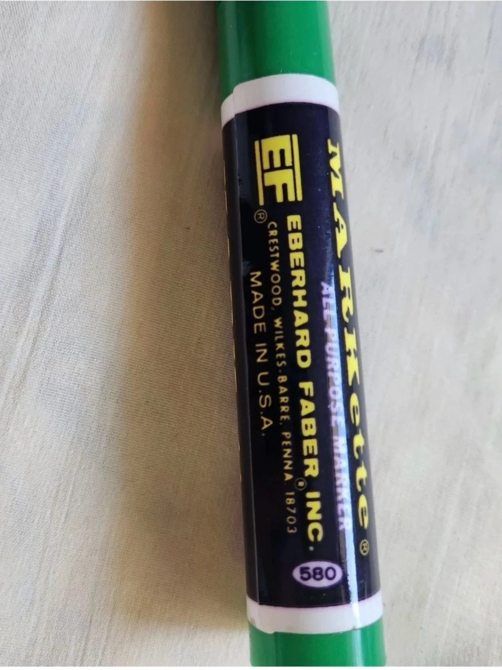Eberhard Faber Green Multipurpose Marker Markette 580 vintage - Made in USA